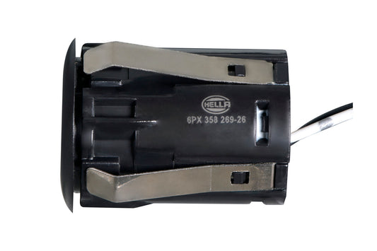 HELLA Sensor, park distance control - straight - 2-pin connector - Plugged 6PX358269-261