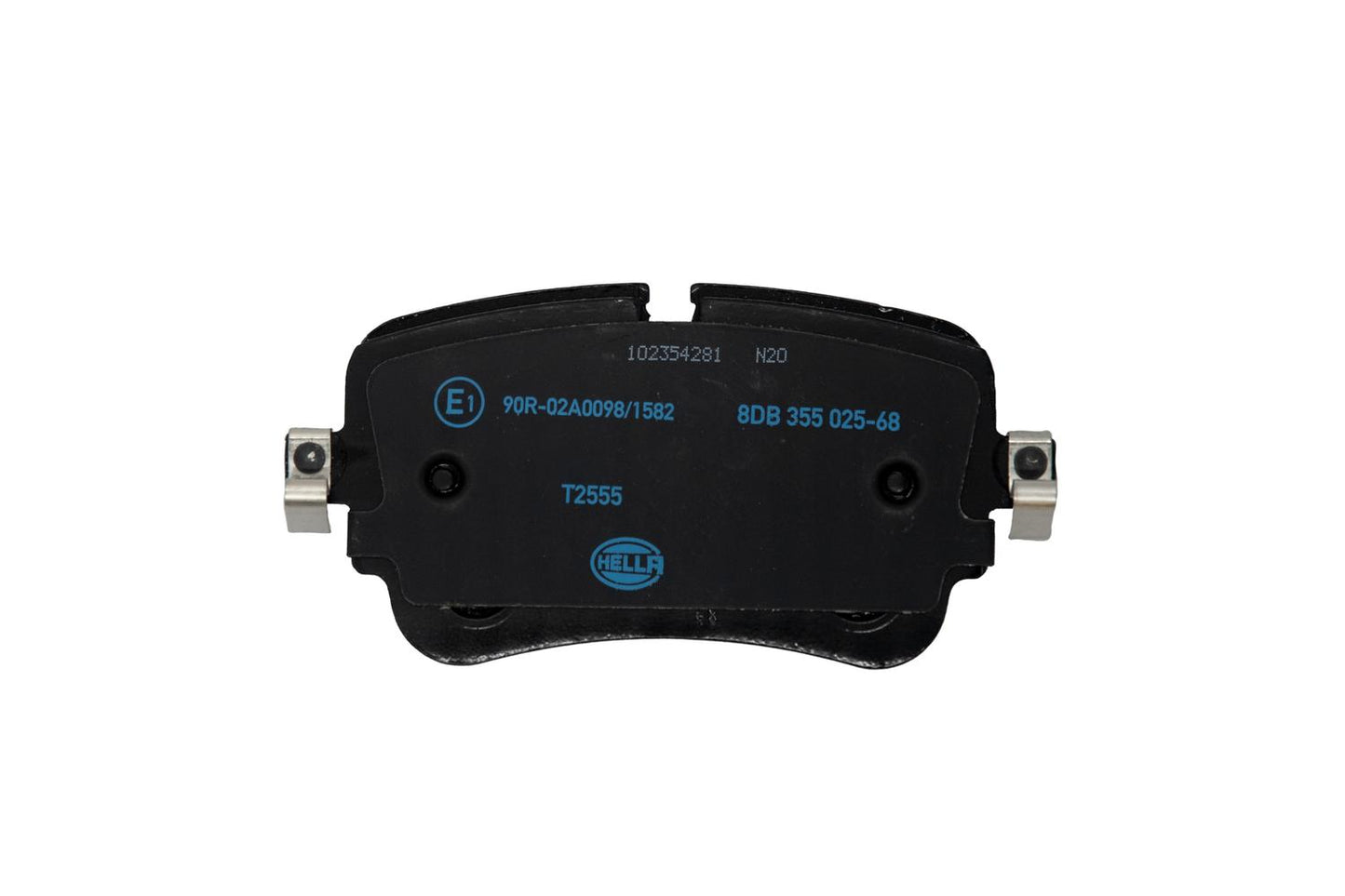 HELLA Brake pad set - T2555 - for e.g. AUDI / VOLKSWAGEN 8DB355025-681