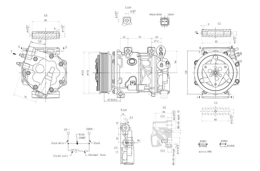 Hella Aircon Compressor 8FK366200-271