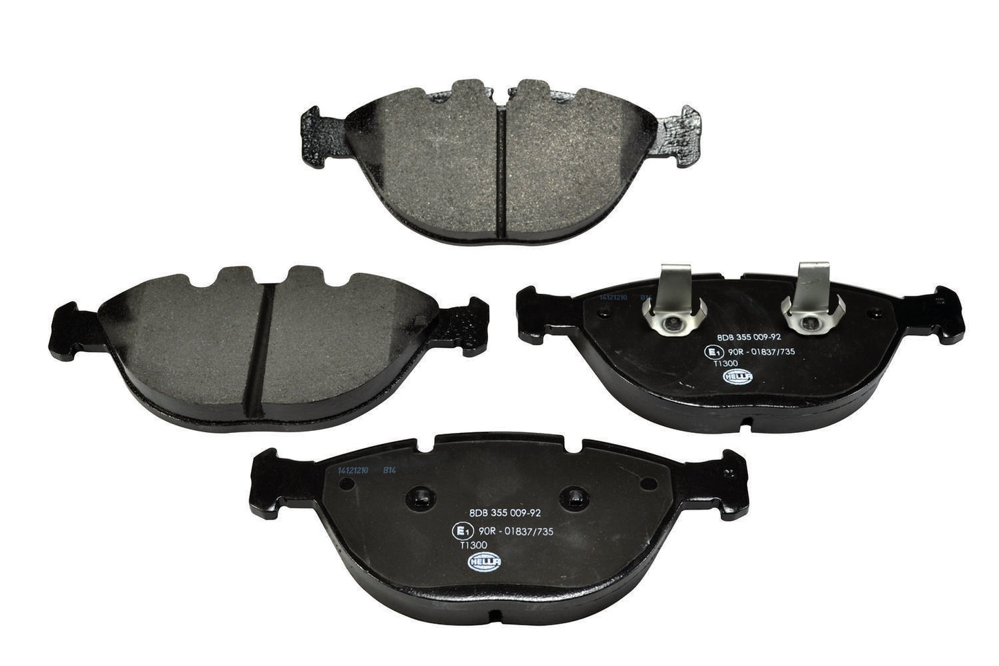 HELLA Brake pad set - T1300 - for e.g. BMW 8DB355009-921