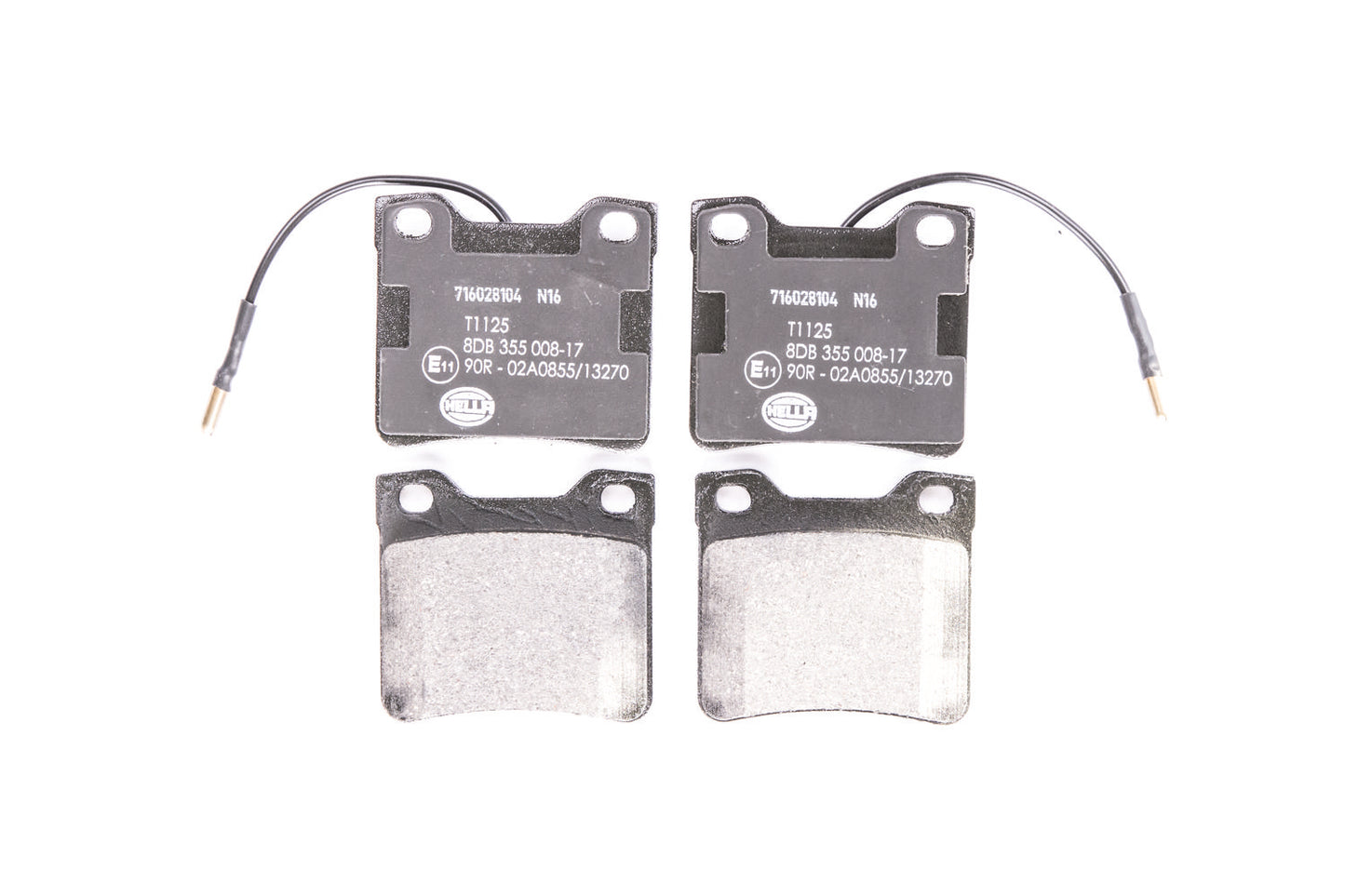 HELLA Brake pad set - T1125 - for e.g. MERCEDES-BENZ / PEUGEOT 8DB355008-171