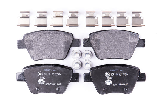 HELLA Brake pad set - T1782 - for e.g. AUDI / SEAT / SKODA / VOLKSWAGEN 8DB355014-021