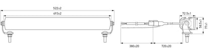 HELLA VALUEFIT LED-Lightbar - LBE 2 490 - 12/24V - white/yellow (amber) - 4600lm 1FE357666-021