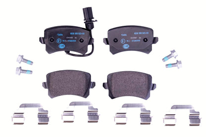 HELLA Brake pad set - T2454 - for e.g. AUDI Q3 (8UB, 8UG) RS 2.5 quattro 8DB355023-031