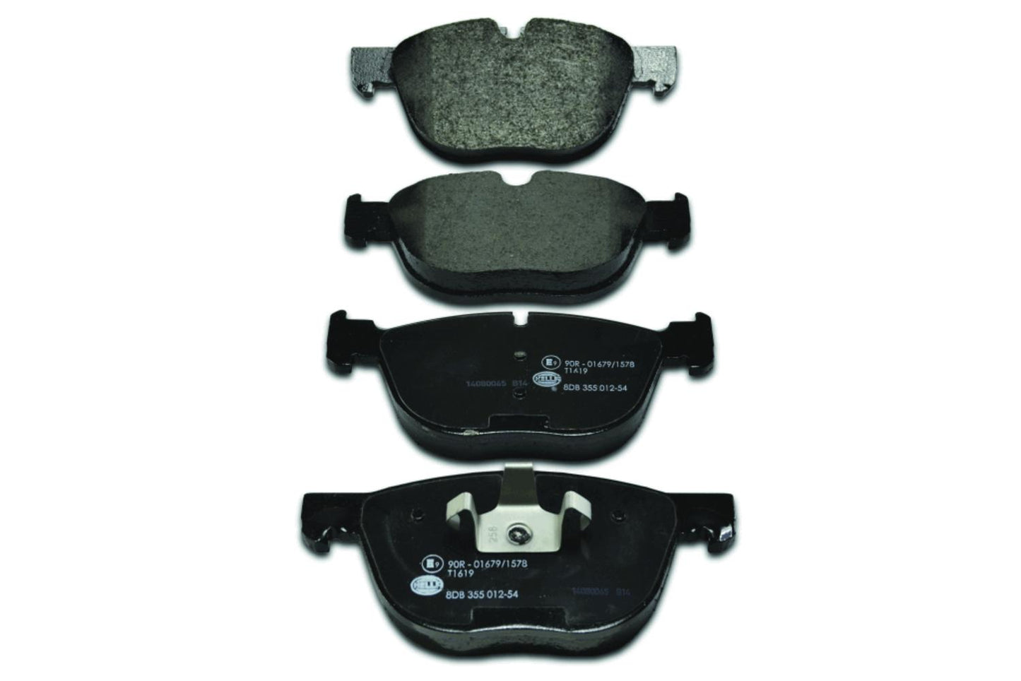 HELLA Brake pad set - T1619 - for e.g. BMW 8DB355012-541