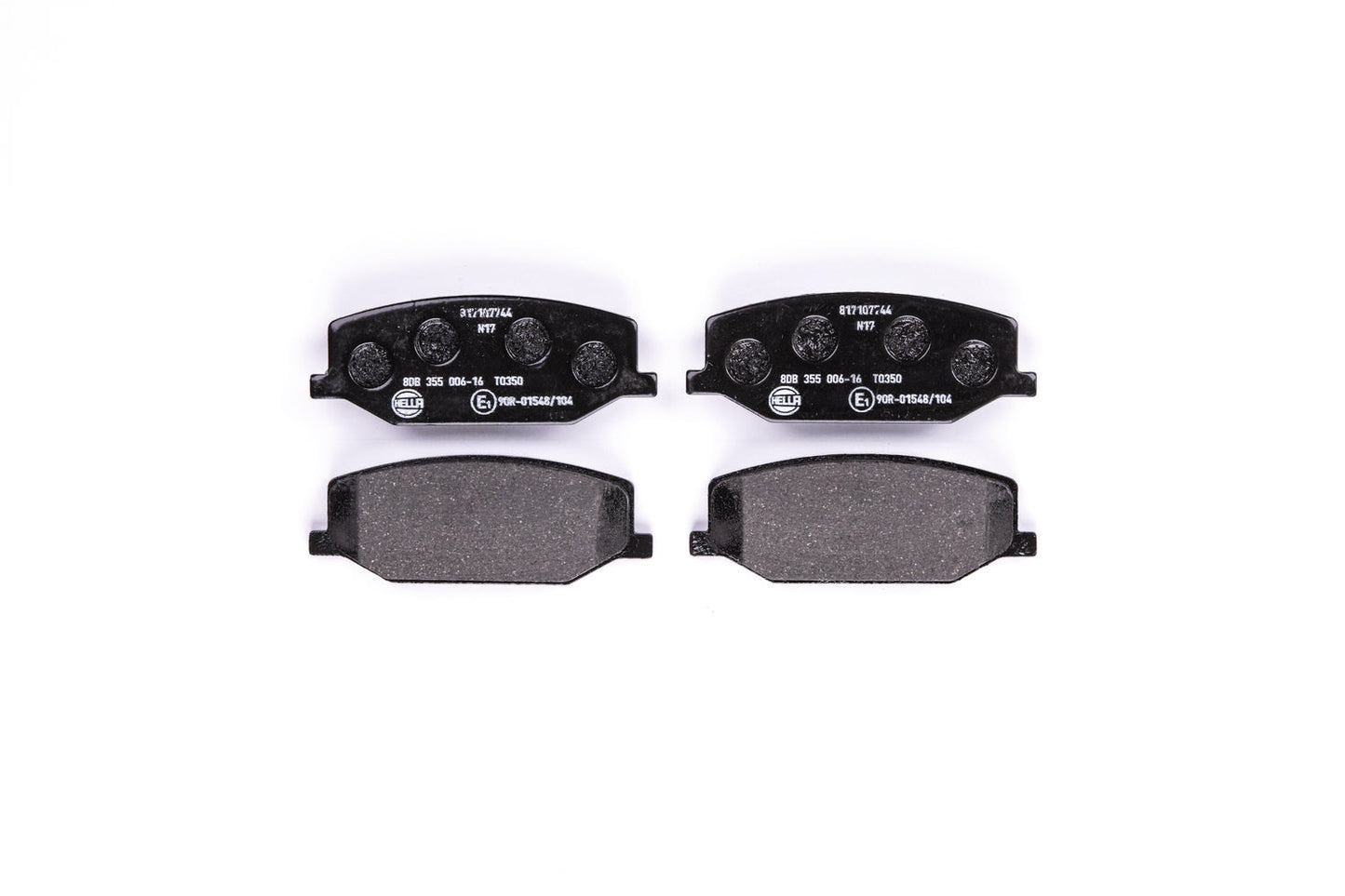 HELLA Brake pad set - T0350 - for e.g. CHEVROLET / HOLDEN / MAZDA / SUZUKI 8DB355006-161