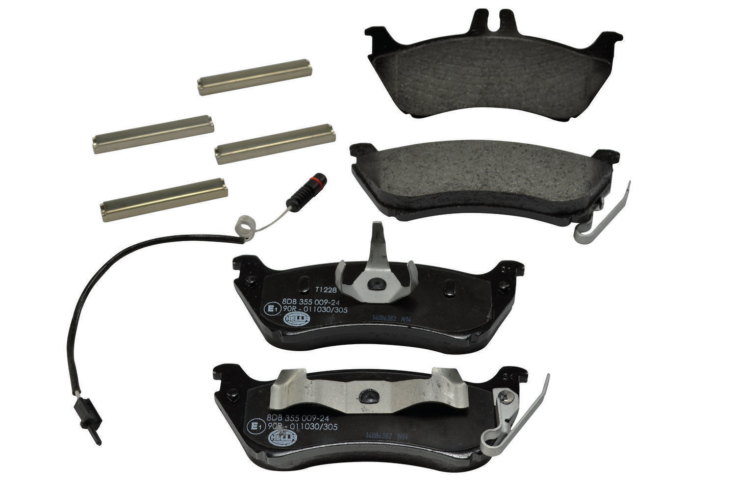HELLA Brake pad set - T1228 - for e.g. MERCEDES-BENZ 8DB355009-241