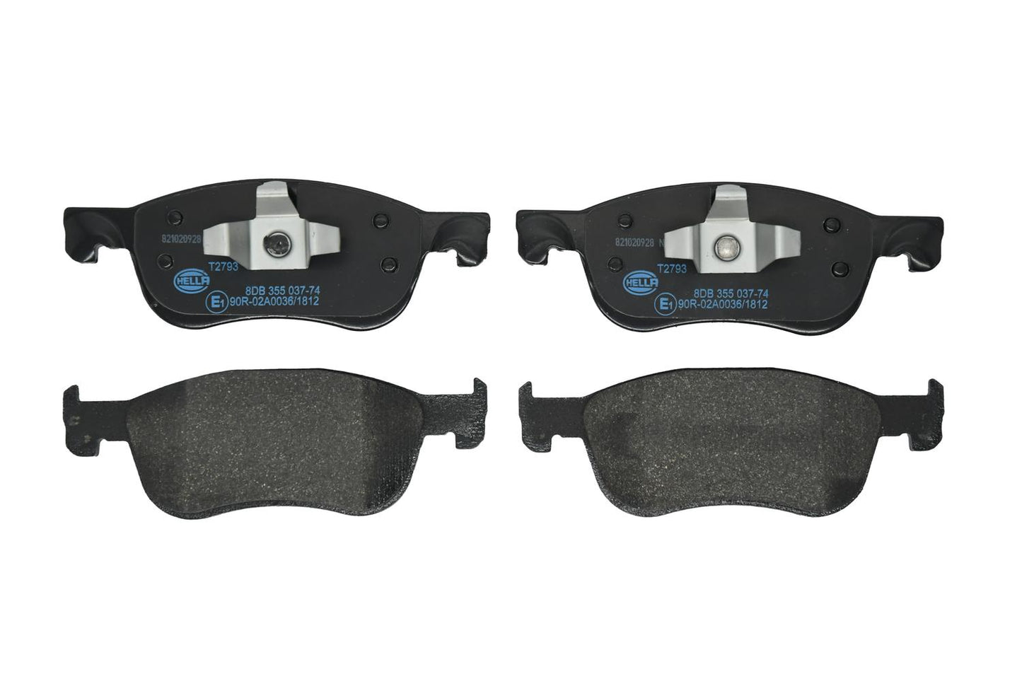 HELLA Brake pad set - T2793 - for e.g. FORD 8DB355037-741
