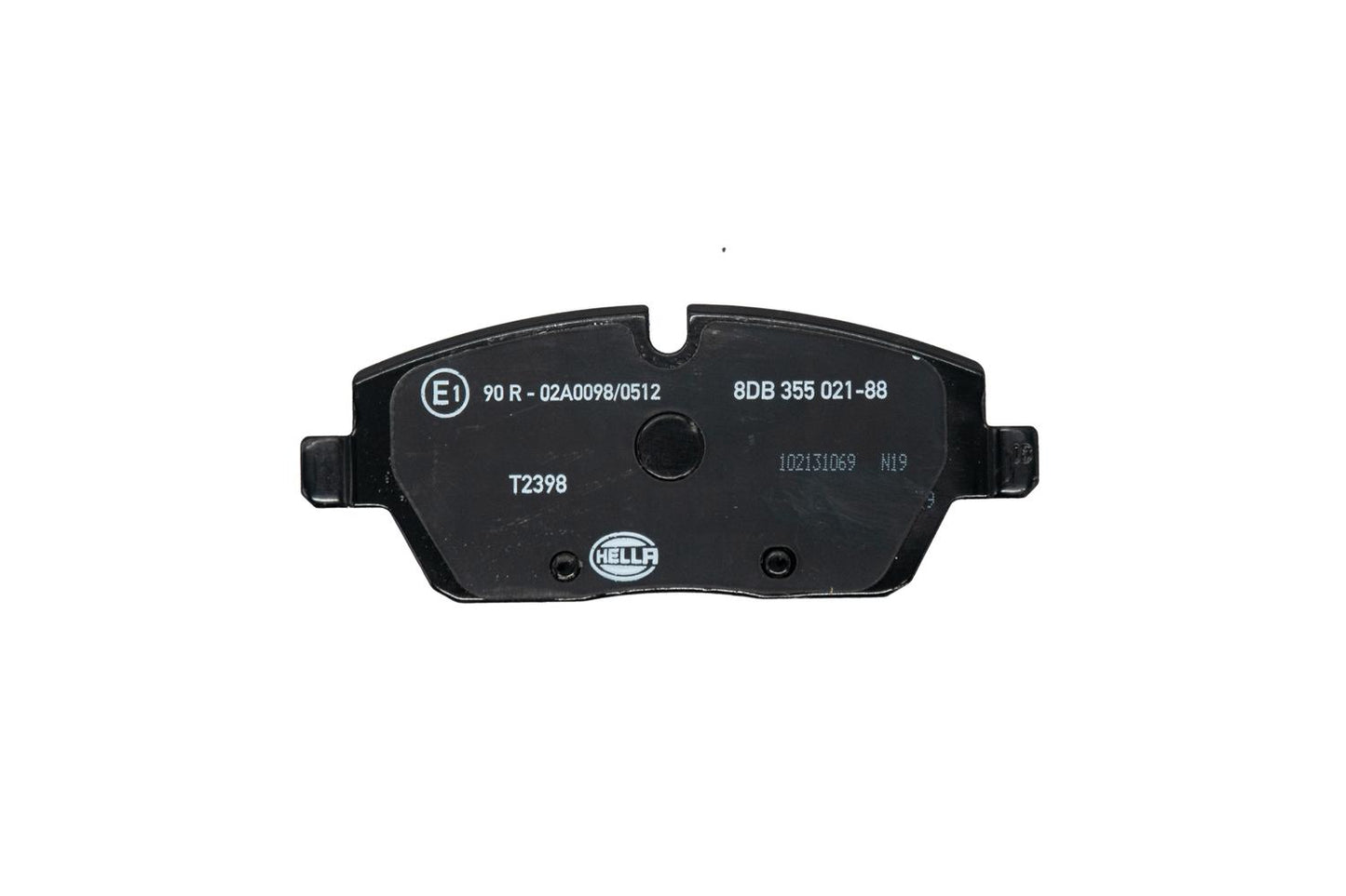 HELLA Brake pad set - T2398 - for e.g. BMW 8DB355021-881