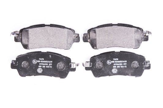 HELLA Brake pad set - T2470 - for e.g. MAZDA / NISSAN / SCION / TOYOTA 8DB355024-721
