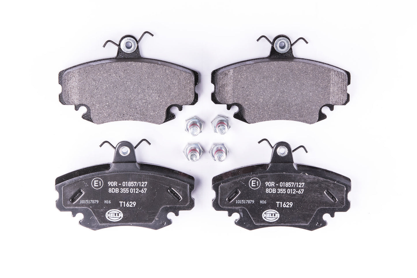 HELLA Brake pad set - T1629 - for e.g. ALPINE / DACIA / LADA / NISSAN / PEUGEOT 8DB355012-671