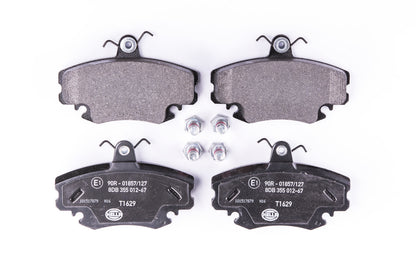HELLA Brake pad set - T1629 - for e.g. ALPINE / DACIA / LADA / NISSAN / PEUGEOT 8DB355012-671