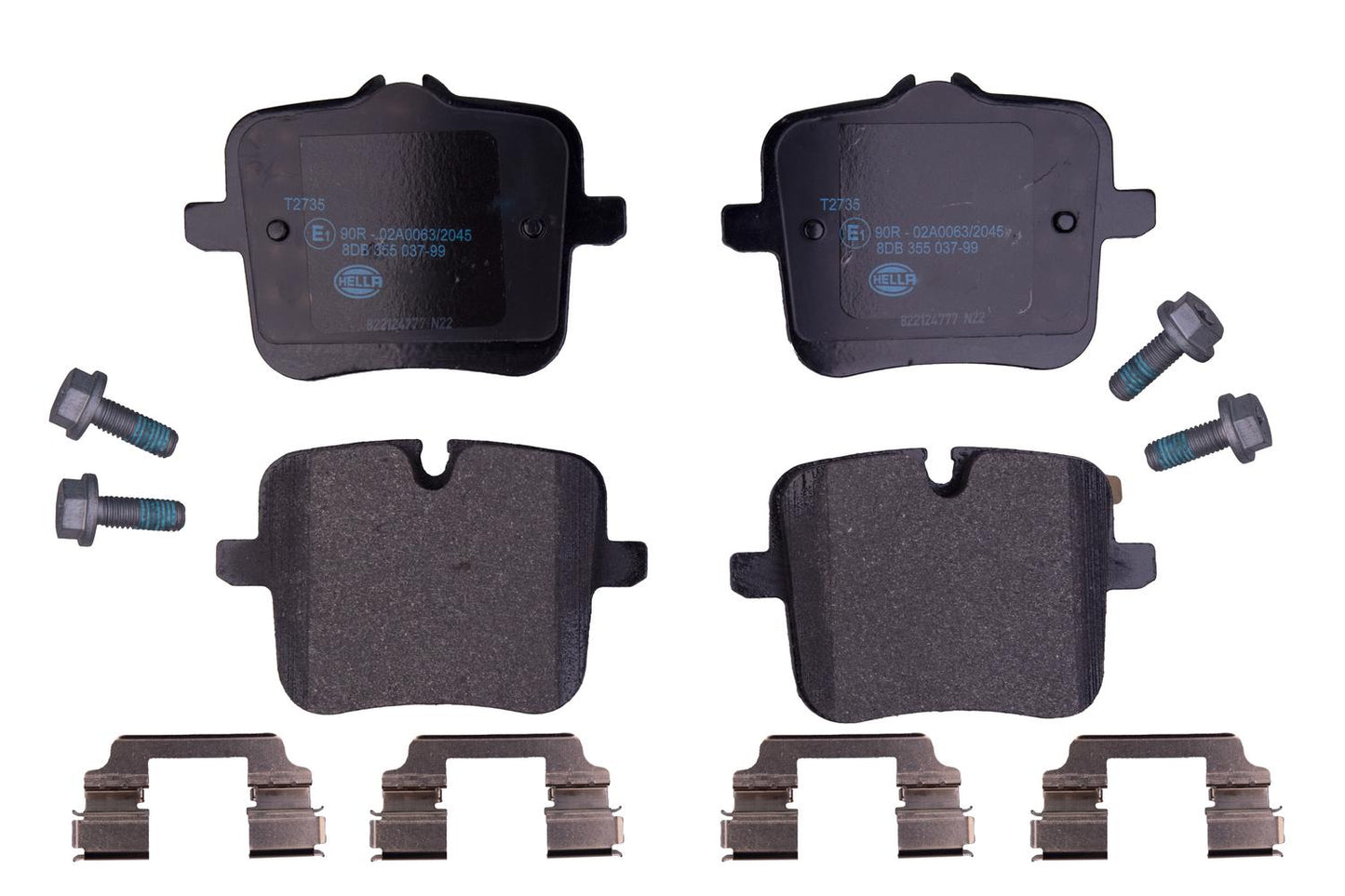 HELLA Brake pad set - T2735 - for e.g. BMW / ROLLS-ROYCE 8DB355037-991
