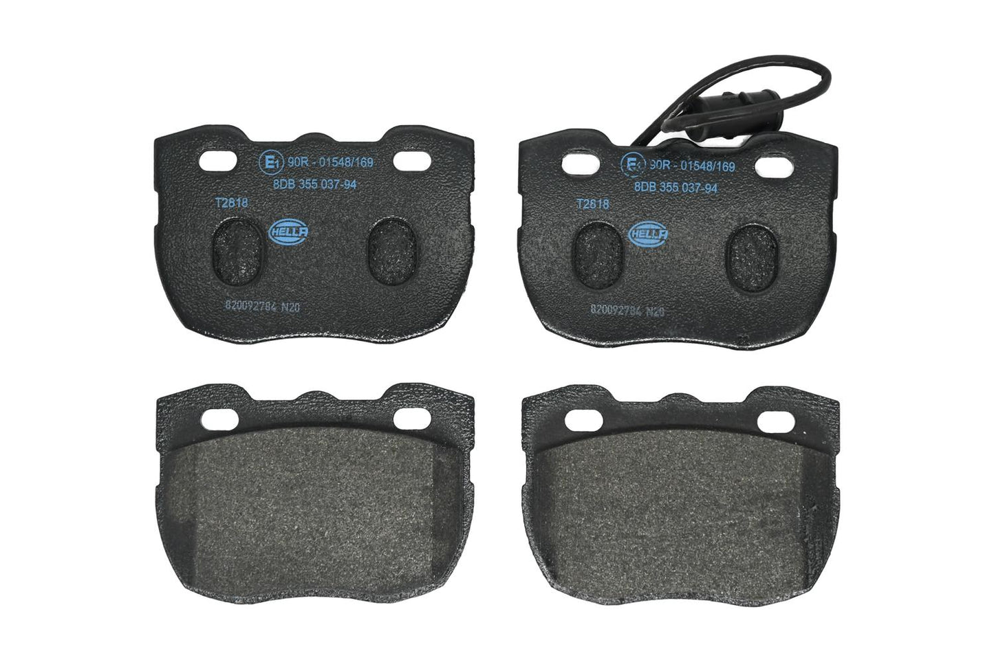 HELLA Brake pad set - T2818 - for e.g. LAND ROVER 8DB355037-941