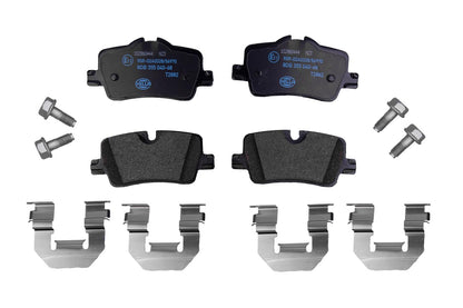 HELLA Brake pad set - T2882 - for e.g. BMW 8DB355040-681