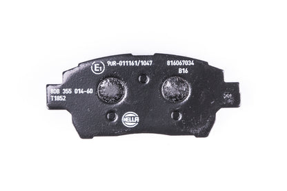 HELLA Brake pad set - T1852 - for e.g. ASTON MARTIN / SCION / TOYOTA 8DB355014-601