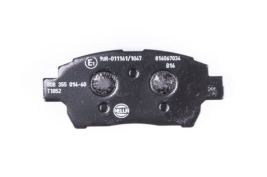 HELLA Brake pad set - T1852 - for e.g. ASTON MARTIN / SCION / TOYOTA 8DB355014-601