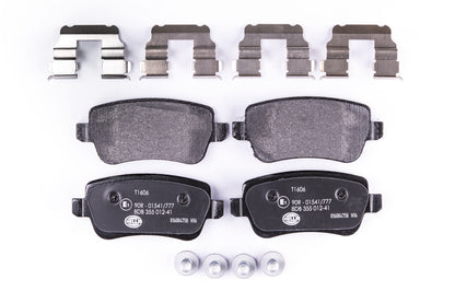 HELLA Brake pad set - T1606 - for e.g. FIAT 8DB355012-411