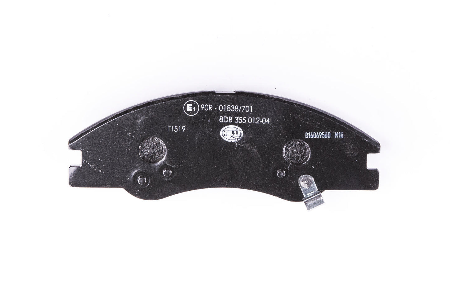 HELLA Brake pad set - T1519 - for e.g. KIA 8DB355012-041