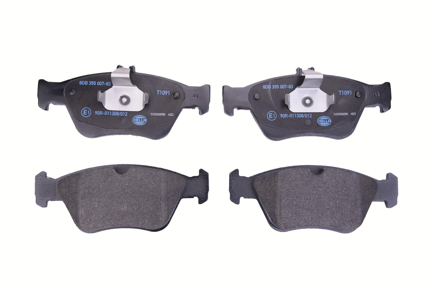 HELLA Brake pad set - T1091 - for e.g. MERCEDES-BENZ 8DB355007-831