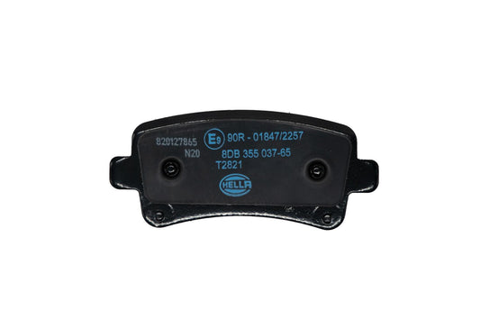 HELLA Brake pad set - T2821 - for e.g. CHEVROLET / HOLDEN / OPEL / SAAB 8DB355037-651