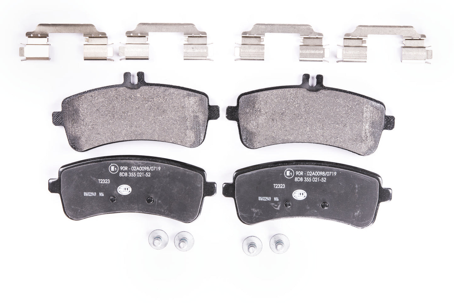 HELLA Brake pad set - T2323 - for e.g. MERCEDES-BENZ 8DB355021-521