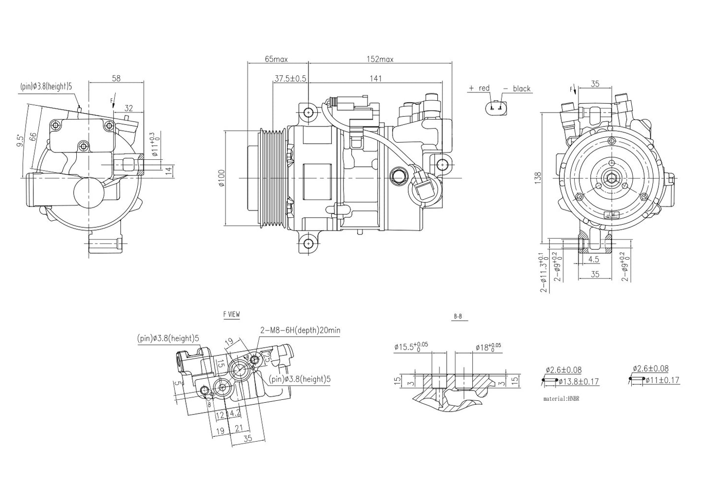 Hella Aircon Compressor 8FK366201-111