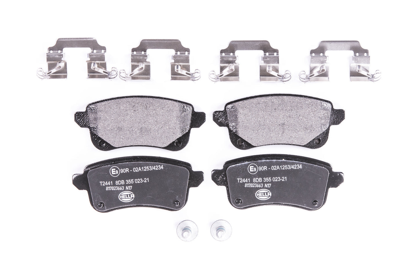 HELLA Brake pad set - T2441 - for e.g. RENAULT 8DB355023-211