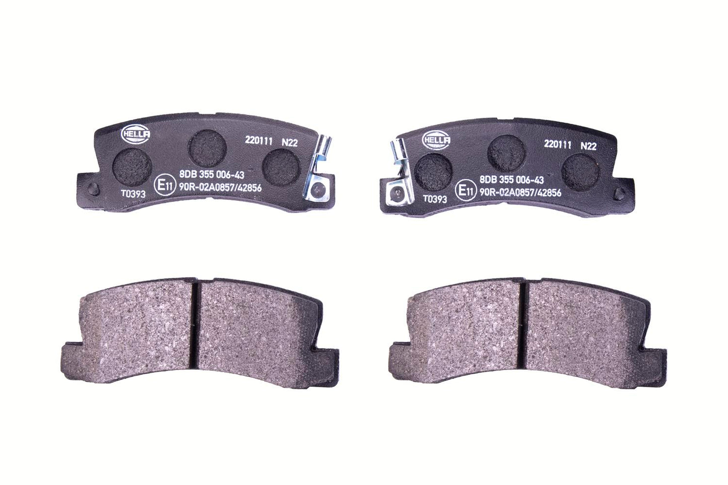 HELLA Brake pad set - T0393 - for e.g. HOLDEN / LEXUS / TOYOTA 8DB355006-431