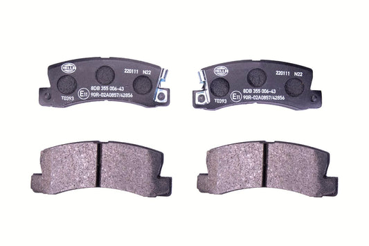 HELLA Brake pad set - T0393 - for e.g. HOLDEN / LEXUS / TOYOTA 8DB355006-431
