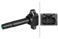 HELLA Ignition Coil - 3-pin connector - Bolted 5DA358290-191
