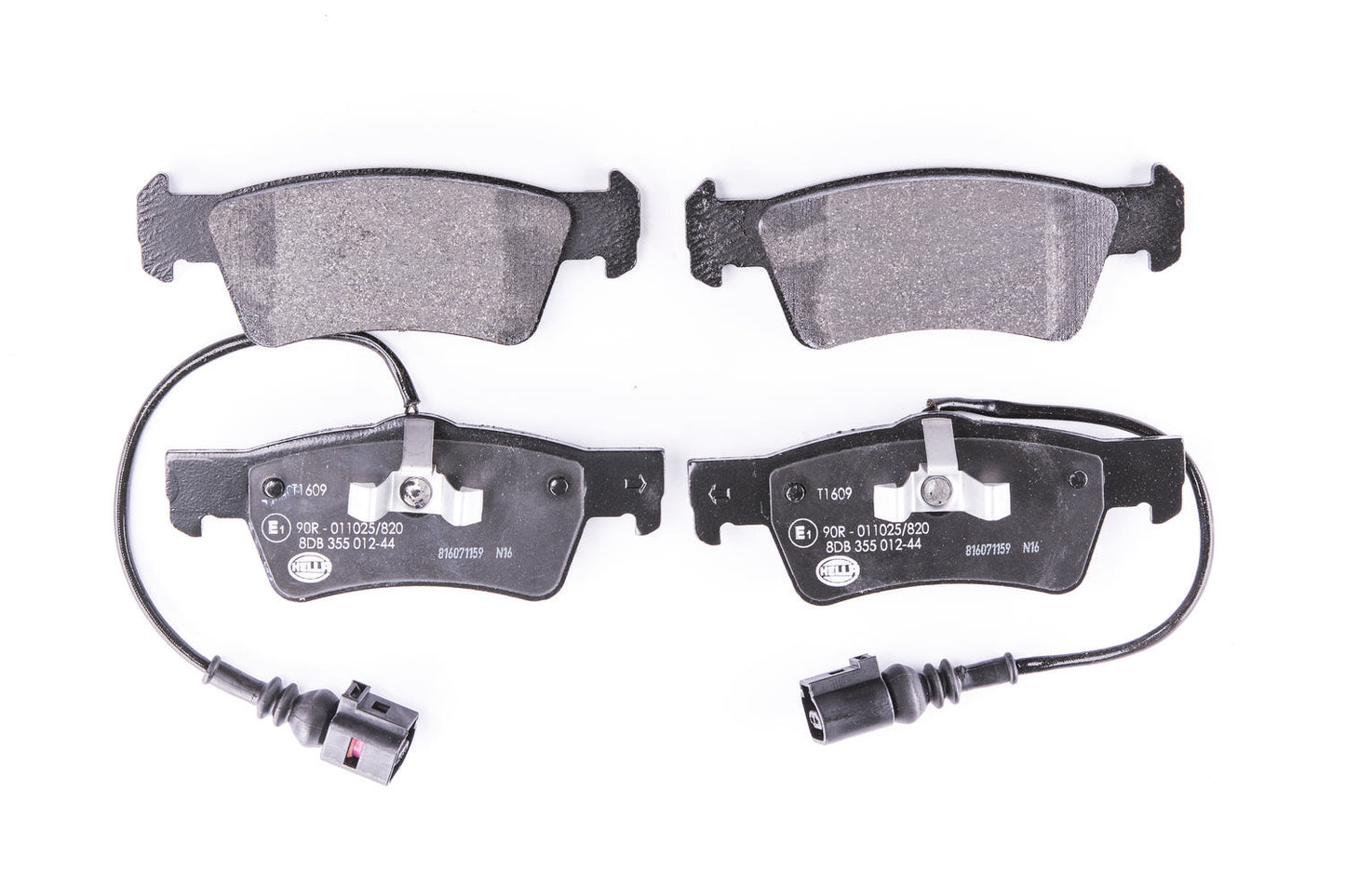 HELLA Brake pad set - T1609 - for e.g. VOLKSWAGEN 8DB355012-441
