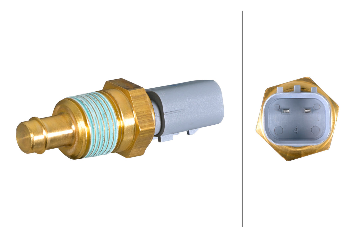 HELLA Sensor, coolant temperature - 2-pin connector 6PT358385-351