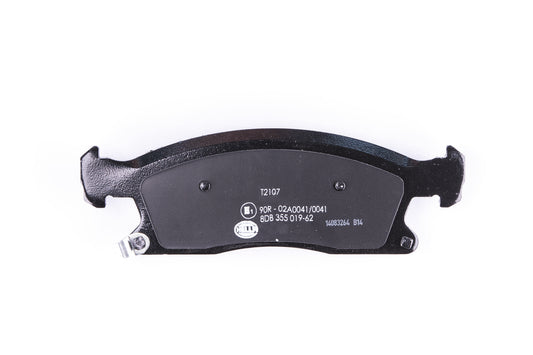 HELLA Brake pad set - T2107 - for e.g. JEEP 8DB355019-621