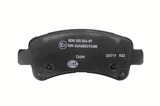 HELLA Brake pad set - T2499 - for e.g. CITROEN / FIAT / PEUGEOT 8DB355024-871