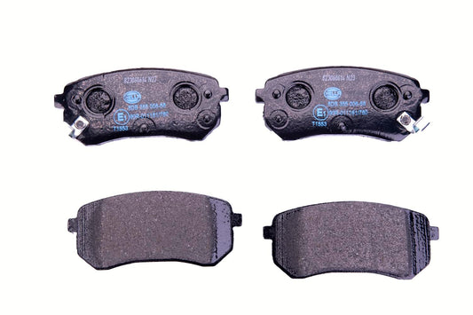 HELLA Brake pad set - T1553 - for e.g. DODGE / HYUNDAI / KIA 8DB355006-581