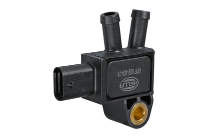 HELLA Sensor, exhaust pressure - 3-pin connector - Flange mounting 6PP009409-741