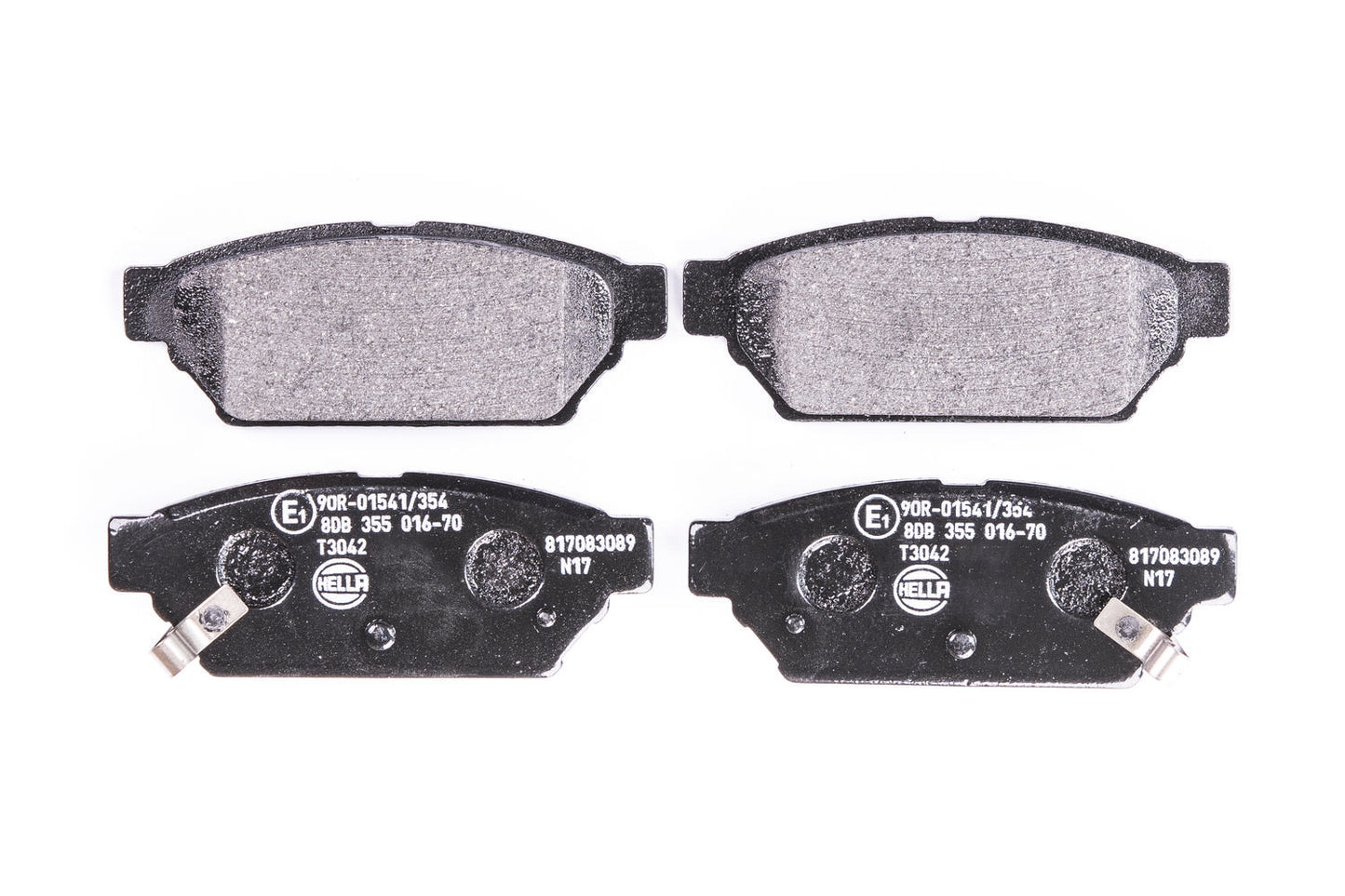 HELLA Brake pad set - T3042 - for e.g. MITSUBISHI / PROTON 8DB355016-701