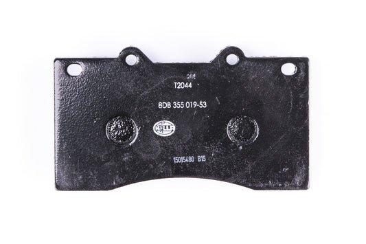 HELLA Brake pad set - T2044 - for e.g. NISSAN 8DB355019-531