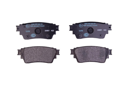 HELLA Brake pad set - T2755 - for e.g. MITSUBISHI 8DB355040-501