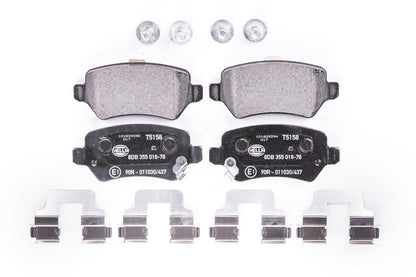 HELLA Brake pad set - T5158 - for e.g. CHEVROLET / HOLDEN / KIA / OPEL / SATURN 8DB355018-781