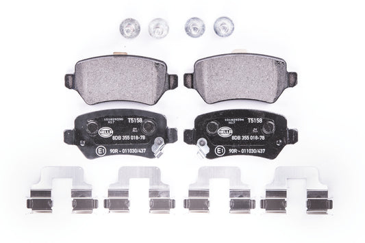 HELLA Brake pad set - T5158 - for e.g. CHEVROLET / HOLDEN / KIA / OPEL / SATURN 8DB355018-781