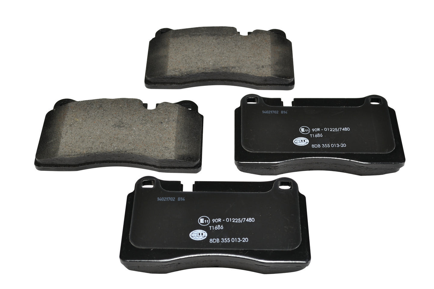 HELLA Brake pad set - T1686 - for e.g. LAND ROVER 8DB355013-201