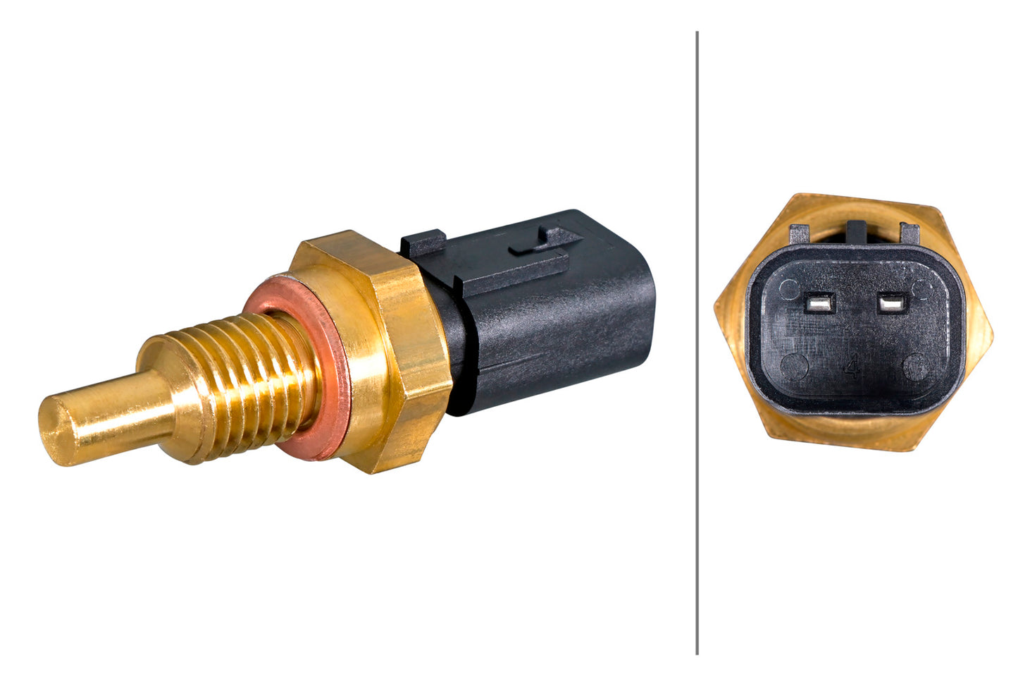 HELLA Sensor, coolant temperature - 2-pin connector 6PT358385-491