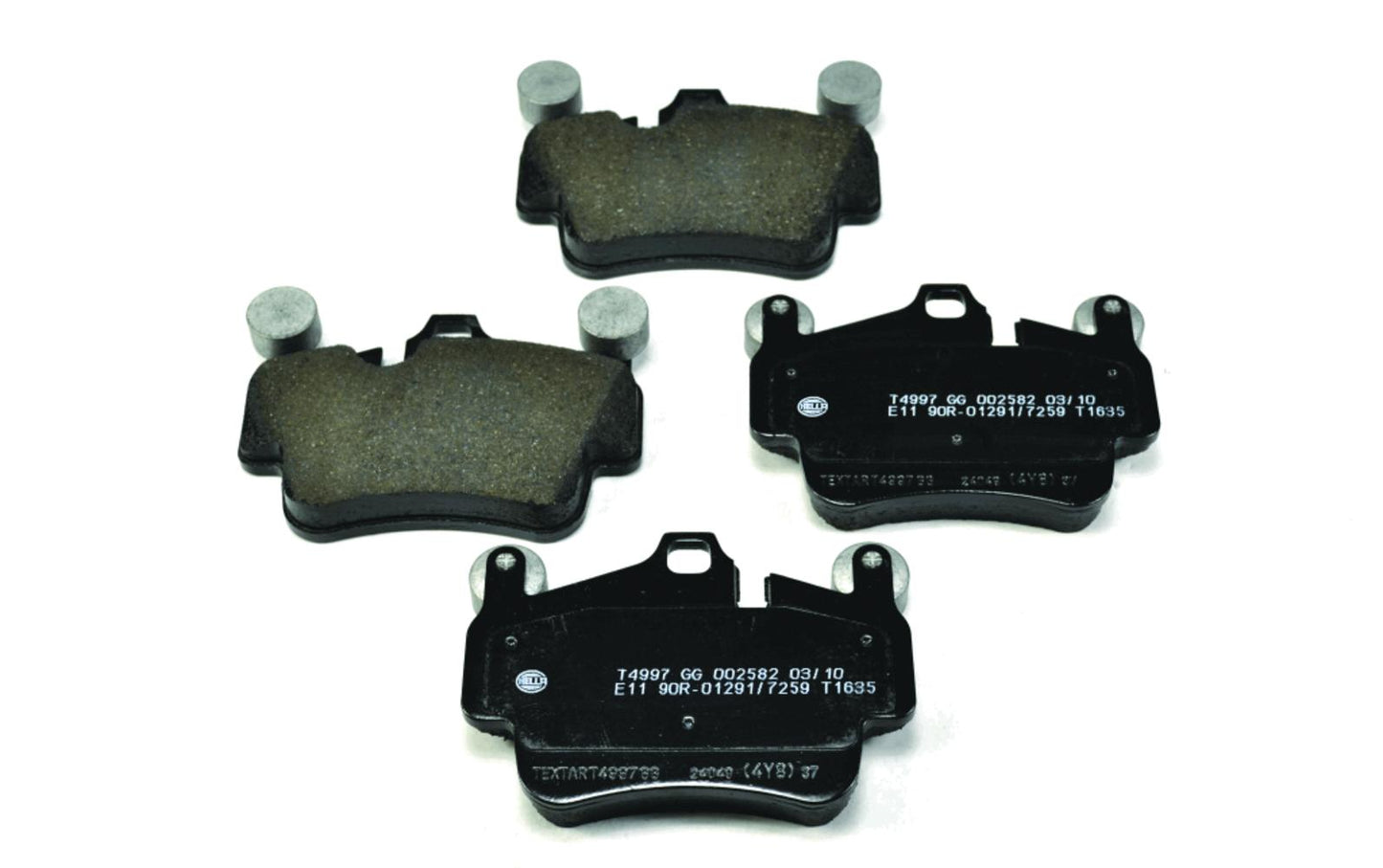 HELLA Brake pad set - T1635 - for e.g. PORSCHE 8DB355012-721