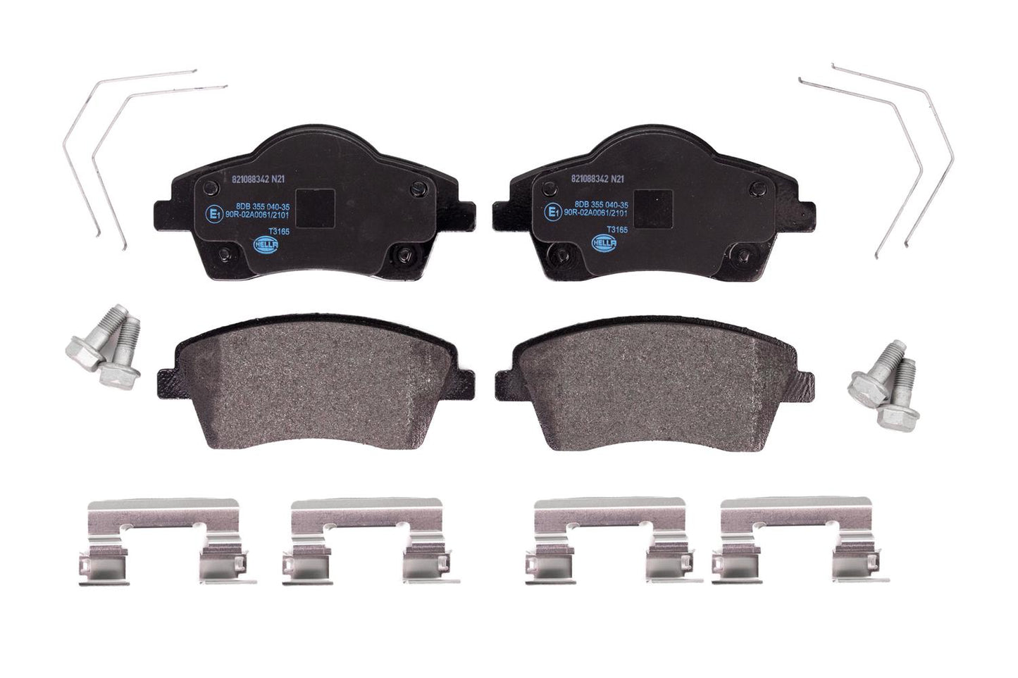 HELLA Brake pad set - T3165 - for e.g. VOLVO / VOLVO ASIA 8DB355040-351