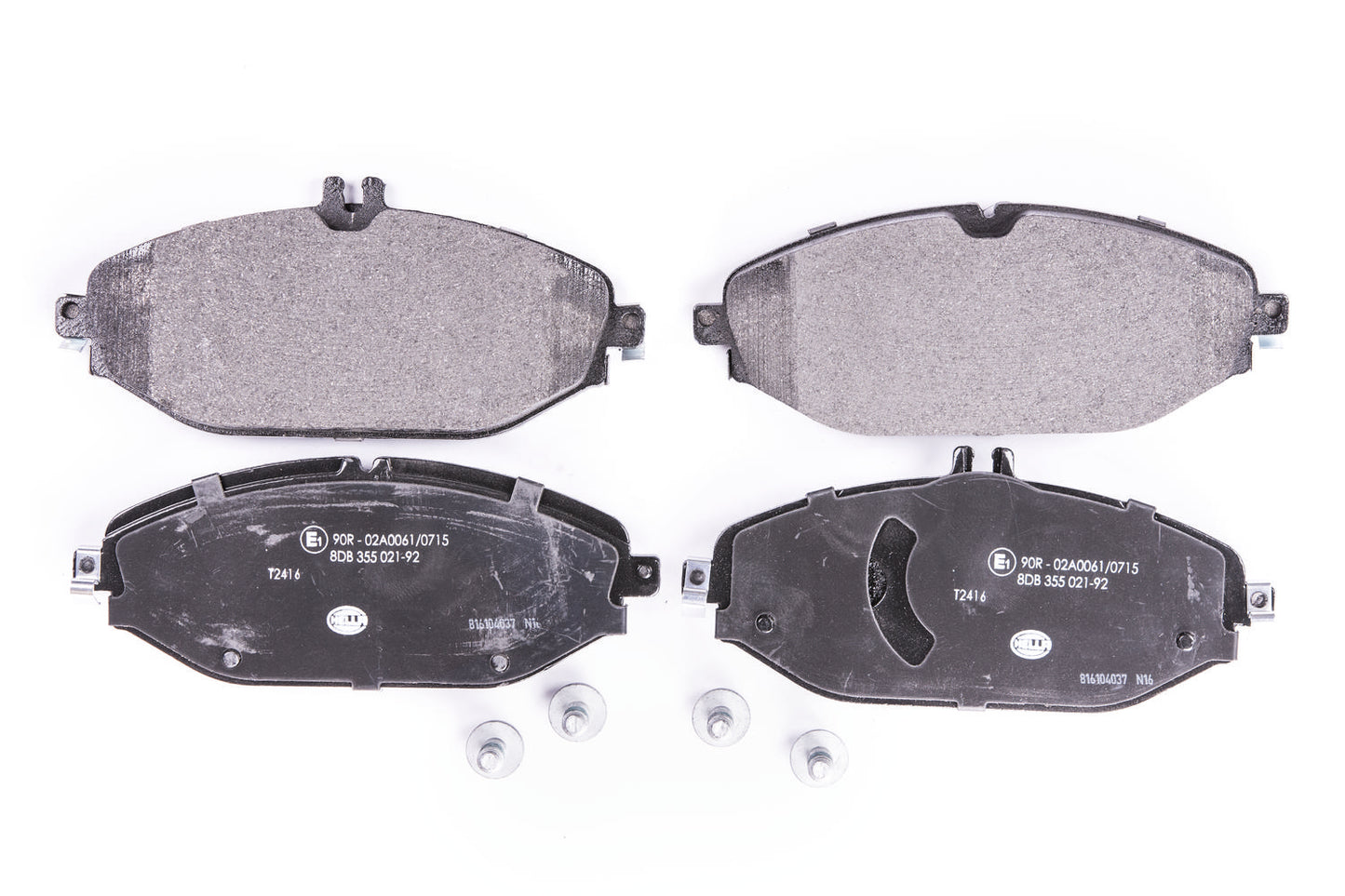 HELLA Brake pad set - T2416 - for e.g. MERCEDES-BENZ 8DB355021-921