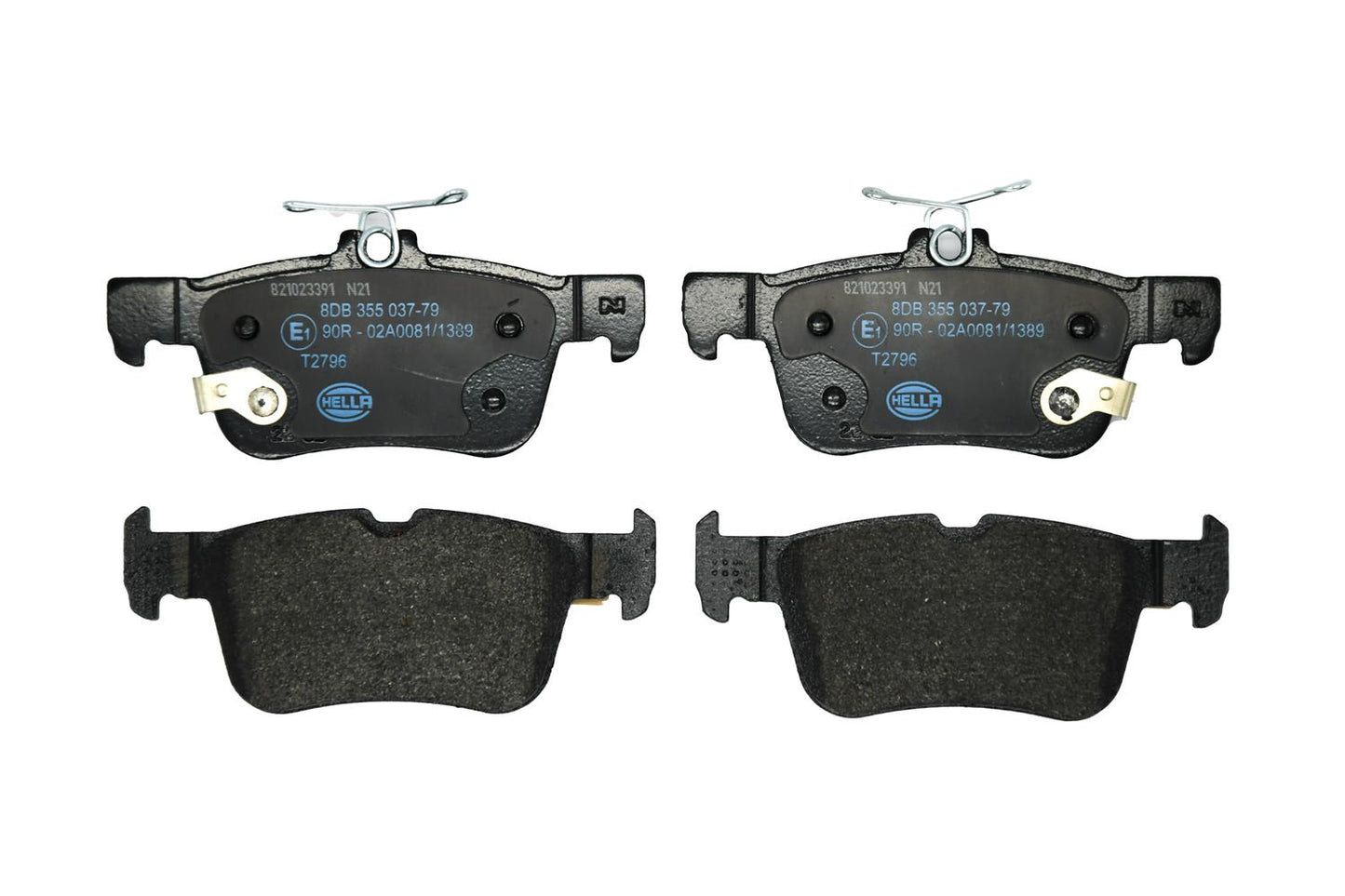 HELLA Brake pad set - T2796 - for e.g. FORD 8DB355037-791