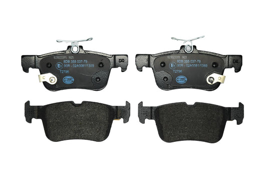 HELLA Brake pad set - T2796 - for e.g. FORD 8DB355037-791