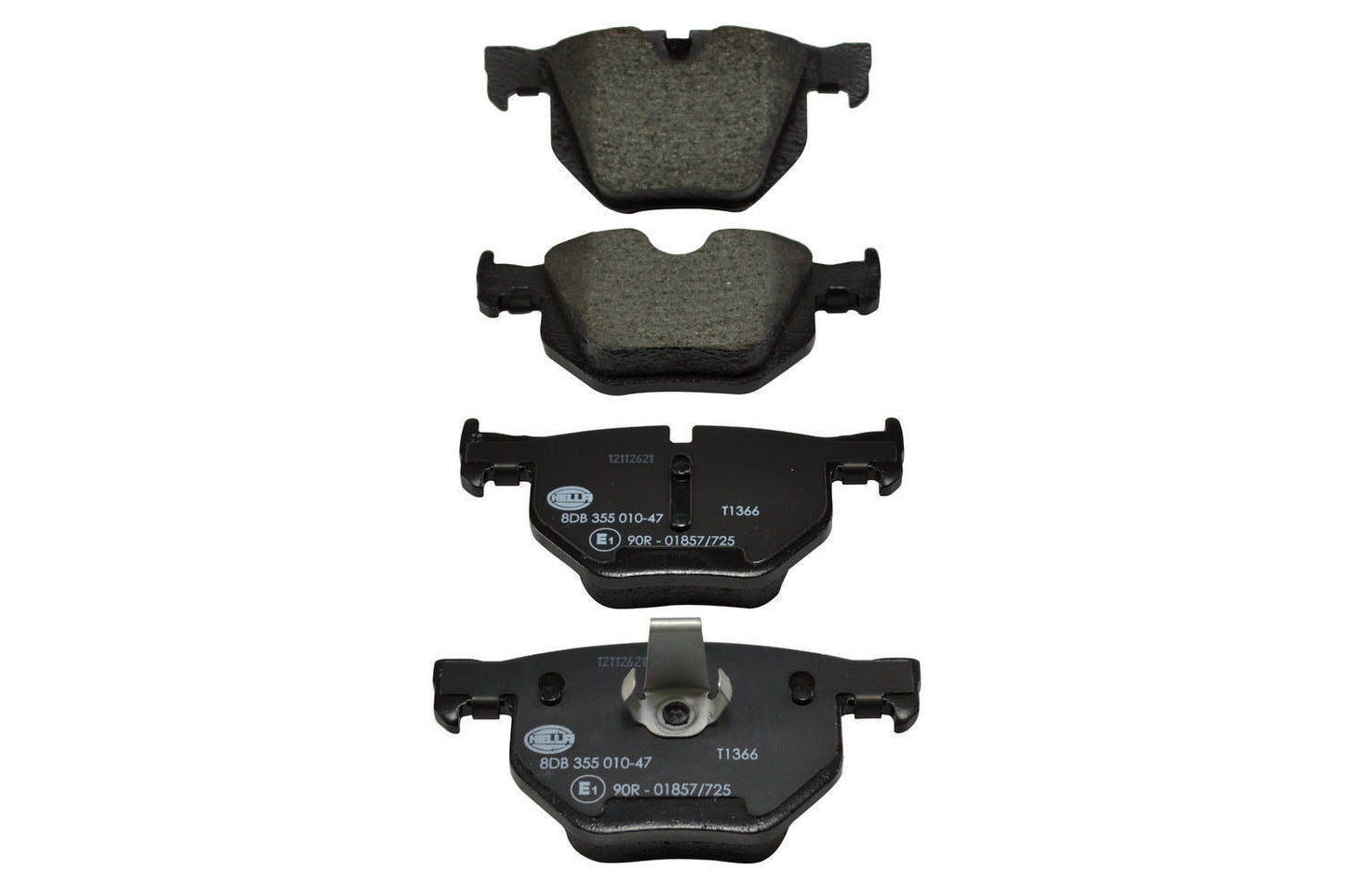 HELLA Brake pad set - T1366 - for e.g. BMW 8DB355010-471
